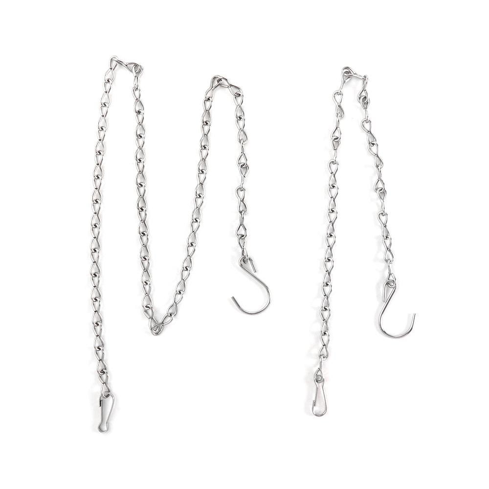 Suporte para Ornamento de Comedouro de Pássaros Lanterna Cesta Vaso Gancho Corrente Suspensa Ferramenta de Jardim