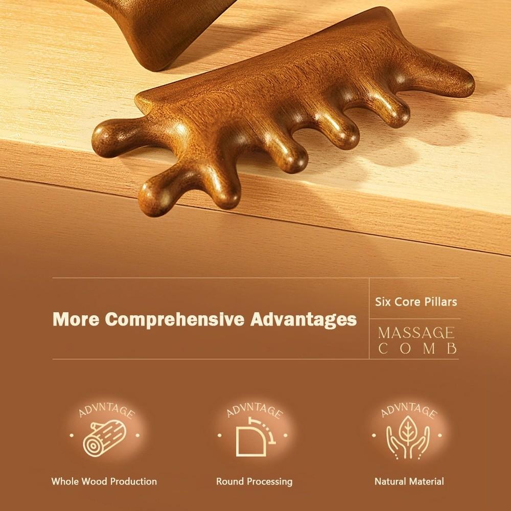 Anti-Static Body Meridian Massage Comb Multifunctional Wood Therapy Massage Combs  Body Massage