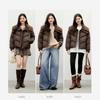 Qiushui Yiren Women's Classic Large Fur Collar Down Jacket