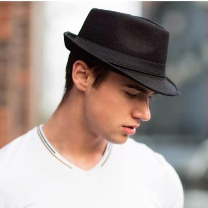 Big Size XL Winter Wool Blend Gentleman Fedoras Hat Women Fashion Jazz Top Panama Felt Hats Men Stage Vintage Sunshade Sun Hats