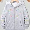 Cat Paw Print Heart-shaped Fashionable Casual Jacket Sports Jacket, Smooth and Comfortable Skin Friendly Spring and Autumn Style