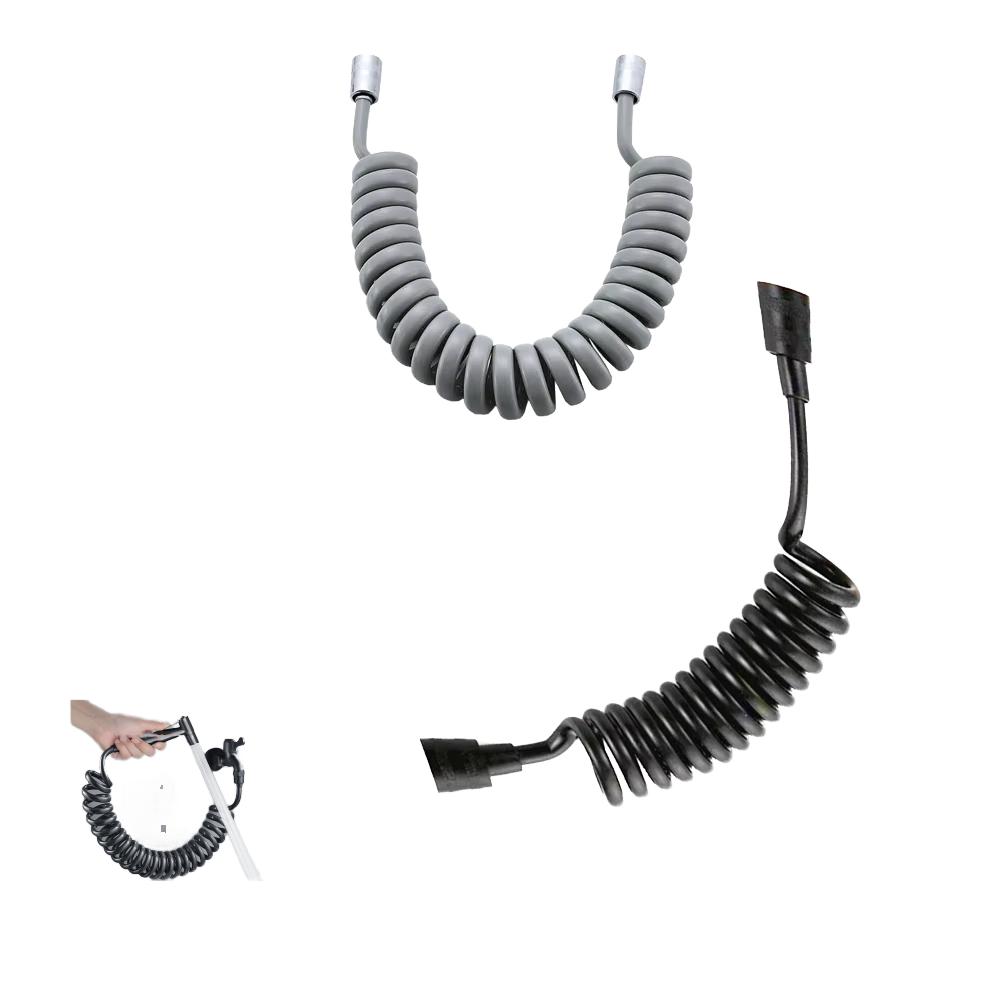 Modern 4-Point Inlet Hose Shower Head with Telephone Line Spring Retractable Flexible Toilet Gun for Bathroom Use Household Item