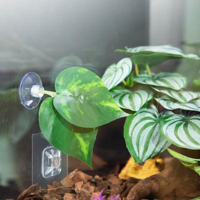 Ventosa Tappetino Foglia Letto Riposo per Pesce Betta Amaca Letto Acquari Zona di Deposizione Letto Foglia Acquari Fornitura per Allevamento