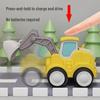 Children's Inertia Construction Vehicle: Small Excavator Model Toy