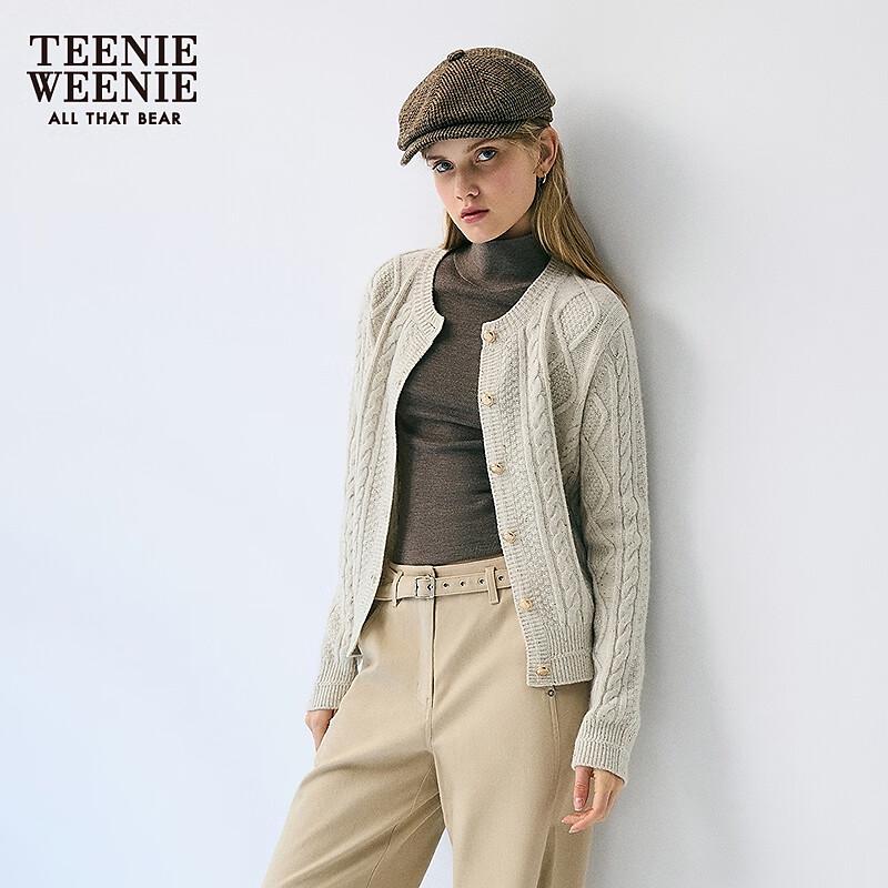 Teenie Weenie Women's Little Bear Jacquard Knit Cardigan