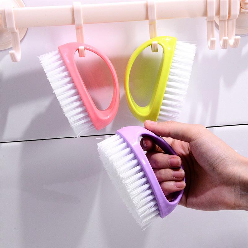 Shoe Brush, Colorful Egg-shaped Cleaning Brush, Multi-functional Household Brush, Clothes and Shoes Cleaning Brush