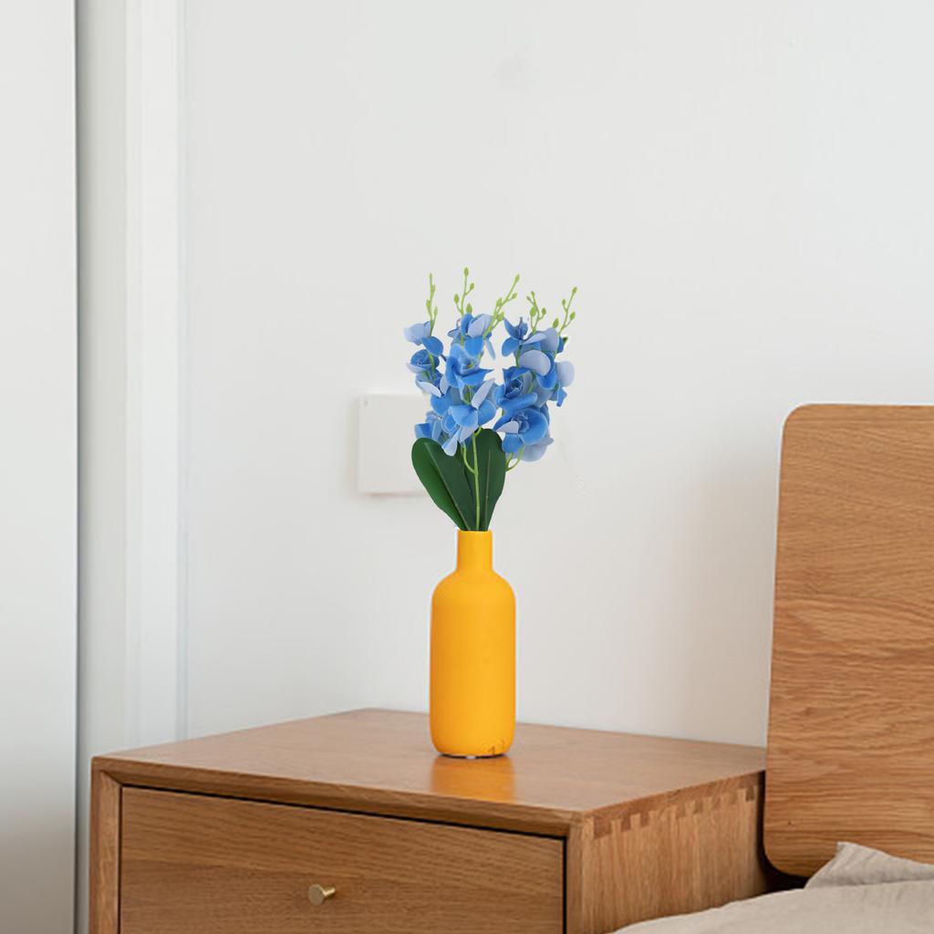 Jedwabne Sztuczne Kwiaty Storczyka Motylkowego Ślub Dekoracja Stołu Domowego Fioletowy Phalaenopsis Sztuczny Bukiet Elementy Centralne Akcesoria