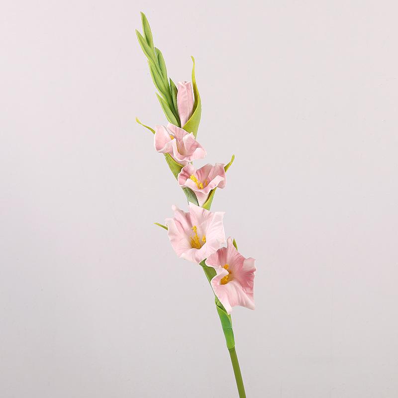 High-Quality PU Gladiolus Artificial Flower for Home & Wedding Decoration
