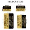 Bold Black and Gold Inspirational Quote Print Area Rug, Soft Non-Slip Floor Mat for Entryway Living Room Bedroom Home Decor