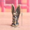 Vintage Brass Angel Figurine - Small Praying Angel Statue for Home Decor, Desktop Ornament & Collectible Gift