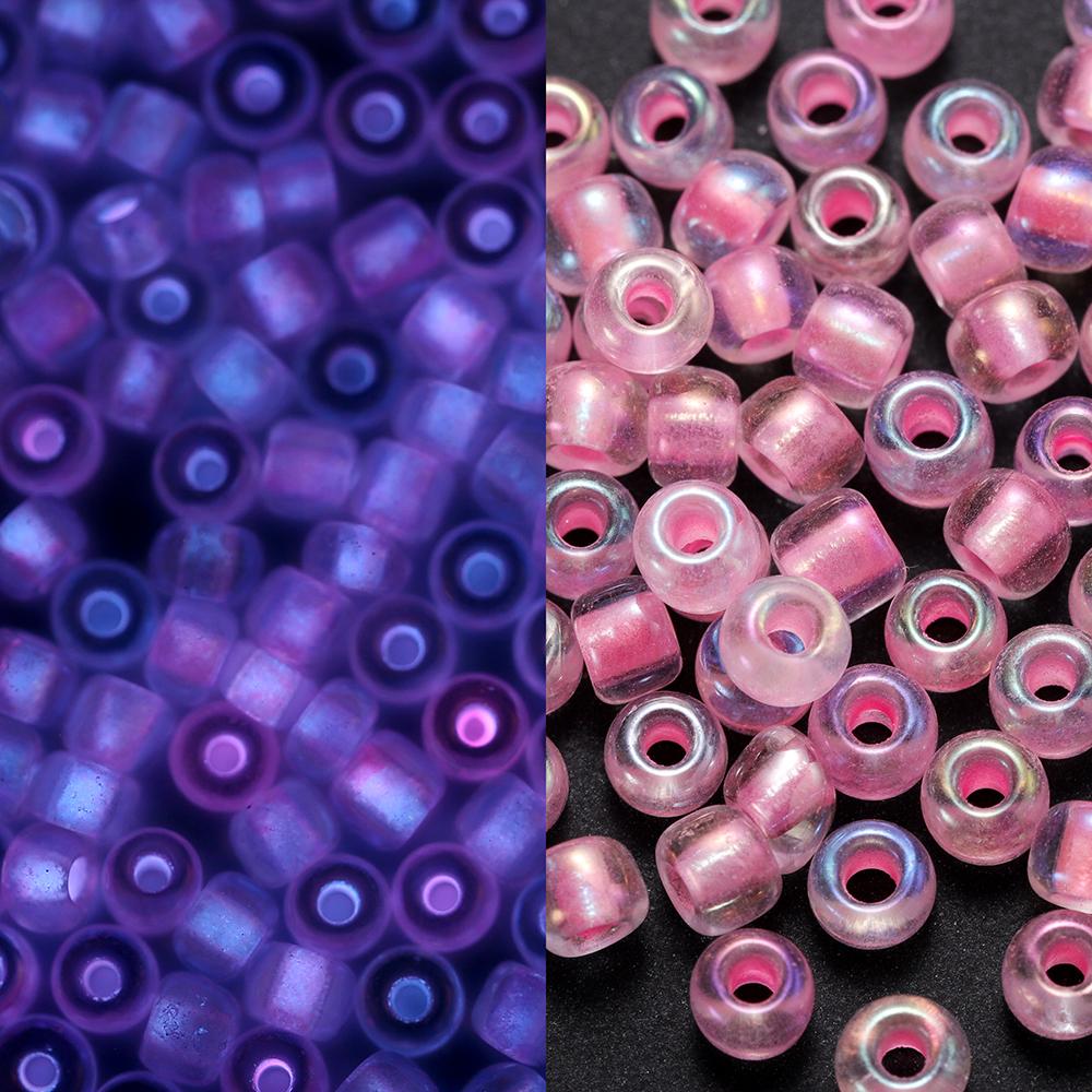 600Pcs/Lot 3mm Colorful Luminous Beads Glass Seed Loose Spacer Beads for DIY Earrings Necklace Bracelet Jewelry Accessories