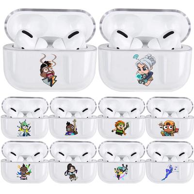 Cute Cartoon Valorant Airpods Case Soft Protector Cover Box for Apple Airpods 1 2 3 ProTransparent AirPods Cases Funda Coque