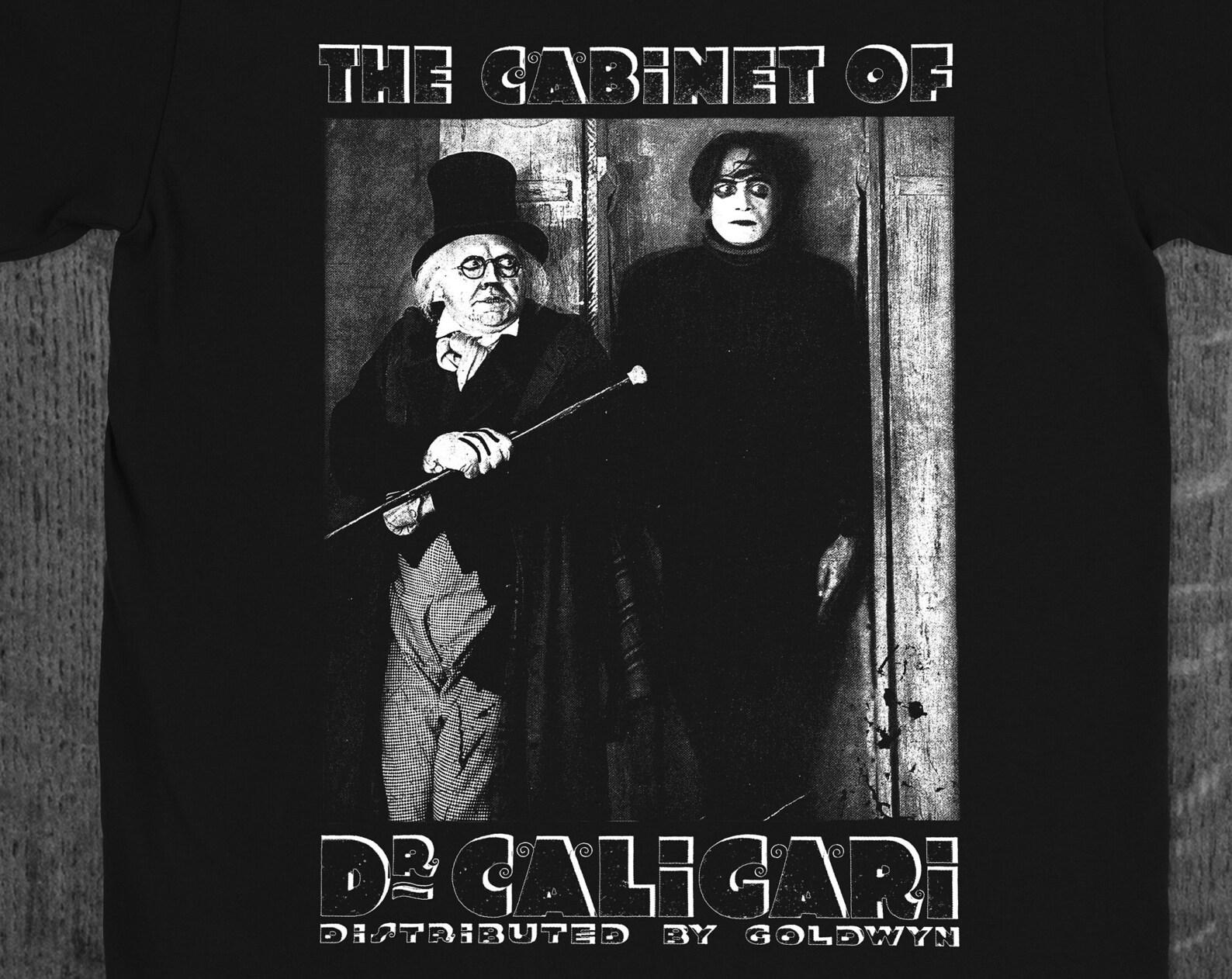 The Cabinet of Dr Caligari Halloween Monster Poster Vintage Horror Movie T-Shirt XL