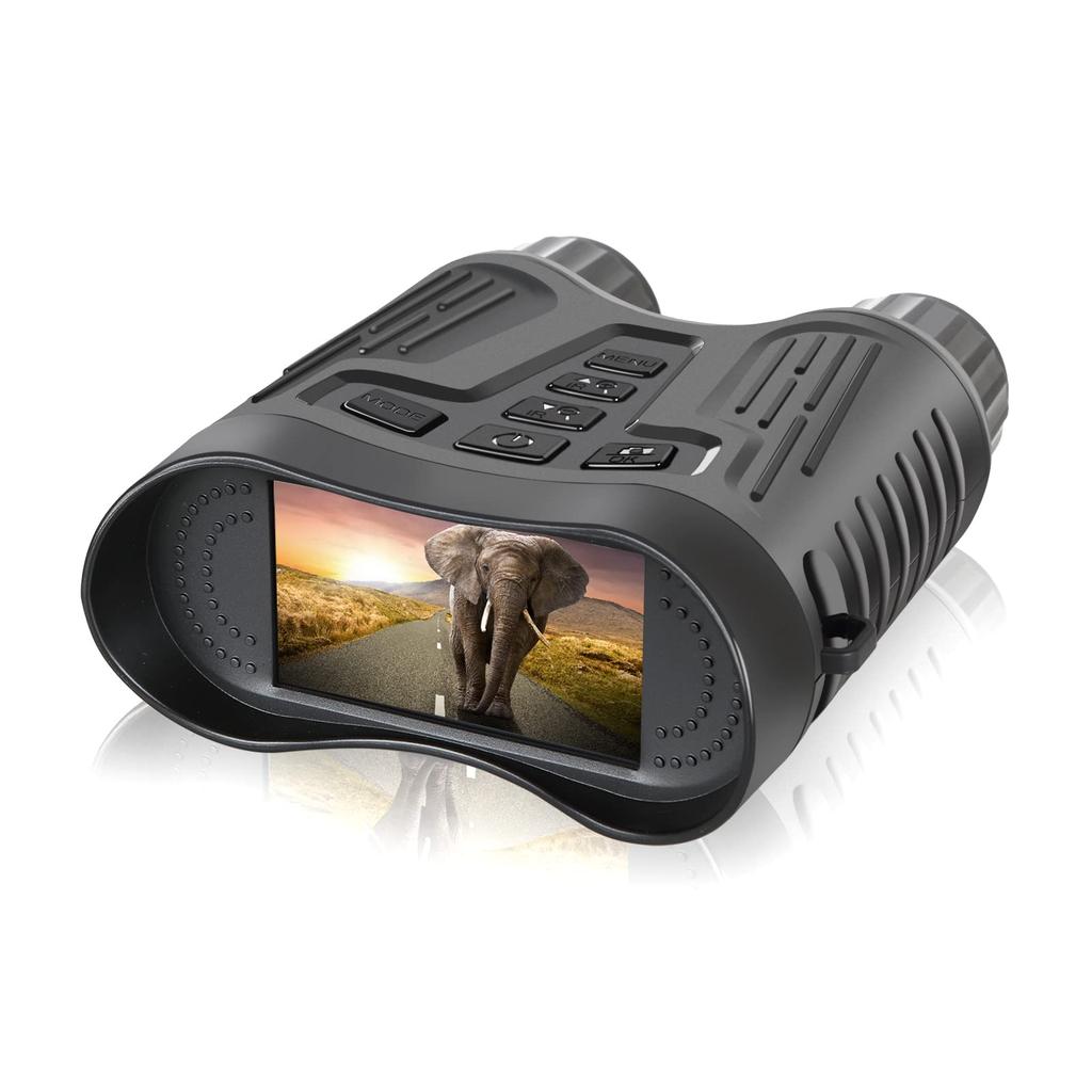Maswater Night Vision Binoculars, 4K Shooting, 36MP Resolution, 3.2-inch LCD Screen, Digital Infrared Night Vision with Photo and Video Recording,