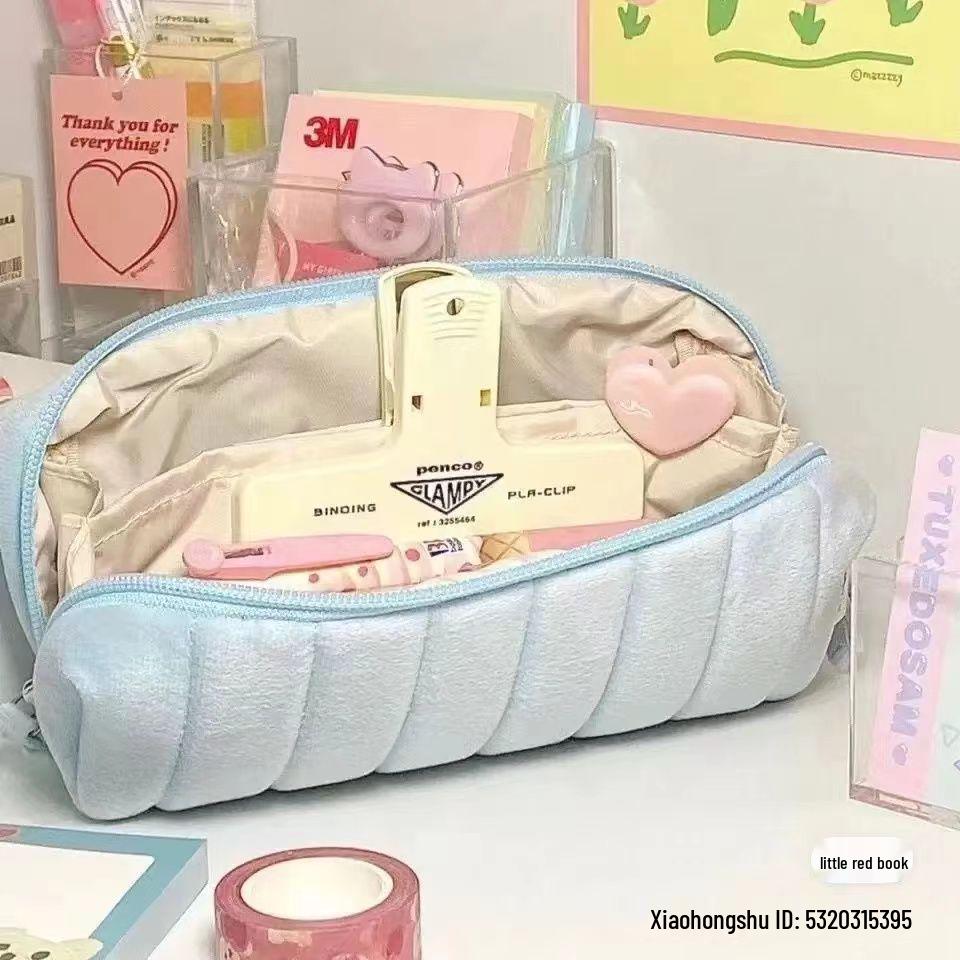 Cloud Bread Milkfufu Pencil Case - Large Capacity, Stylish, Ideal for Students