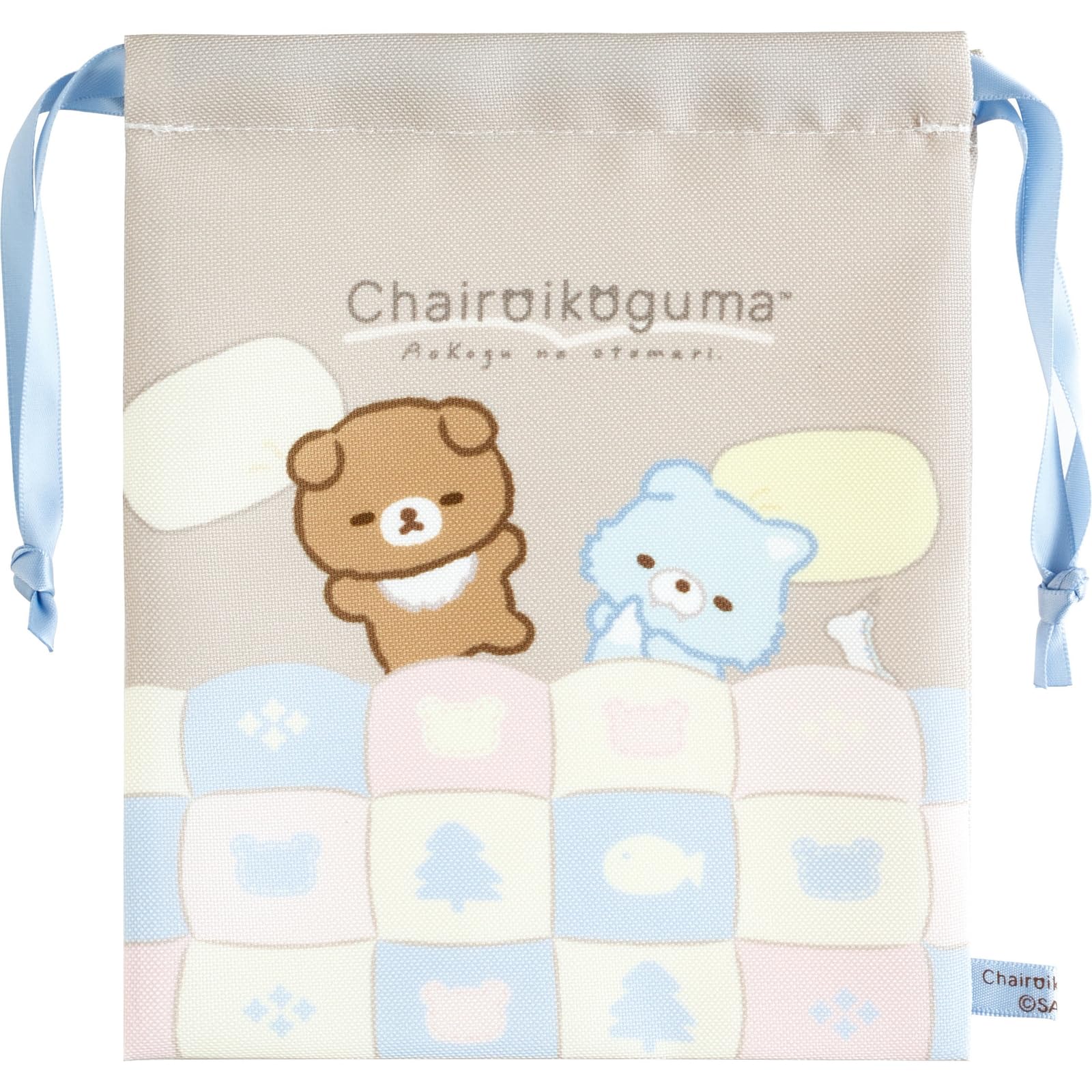 

Rilakkuma no Drawstring кошелек CA60601 В175 x Ш150 мм San-X Aokog Otomari