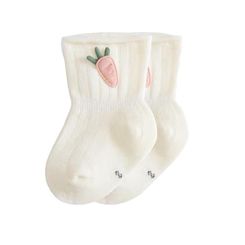 Baby Socks, Newborn Baby, Spring and Autumn, Thin Cotton Without Pilling, 0-3 Months Baby, Rolled Edge, Boneless Short Socks