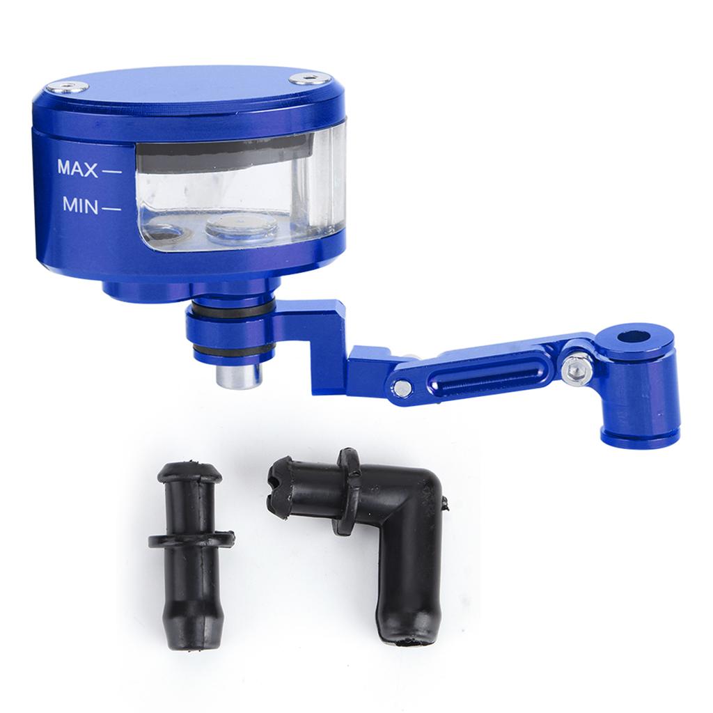 Front Brake Fluid Reservoir CNC Aluminum Motorcbike Oil Cup Set Fit for Kawasaki ZX 6R 9R 10RBlue