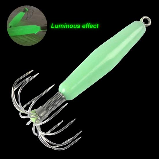 Metallischer Tintenfischköder Stark Gute Zähigkeit 12 Haken Tintenfischhaken zum Angeln