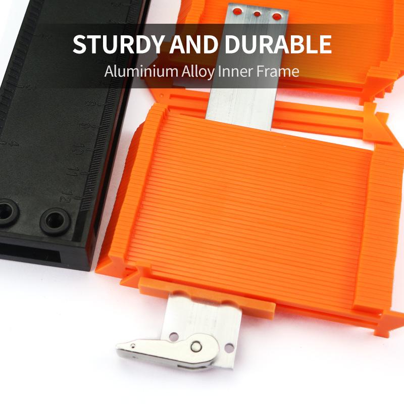 Contour Gauge with Lock - Woodworking Measuring and Shaping Tool for Irregular Arcs