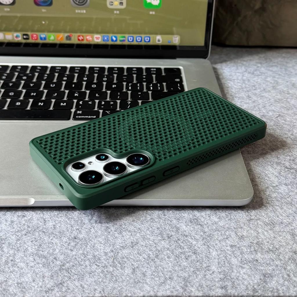 Heat Dissipation For Magsafe Magnetic Charging Case For Samsung S26 S25 S24 S23 FE S22 Ultra Plus Cooling Breathable Hard Cover