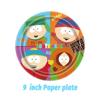 51 Stück South Park Themenparty Geschirr für Geburtstagsdekorationen-10 Gäste