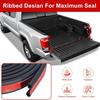 Universal Tailgate Seal Auto Adhesive EPDM Rubber Weatherstrip Double Layer Protection Suitable For Trucks Campers Cars