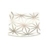 Arita Ware Chopstick Rest with Hemp Leaf Seitouen Pattern, Silver,