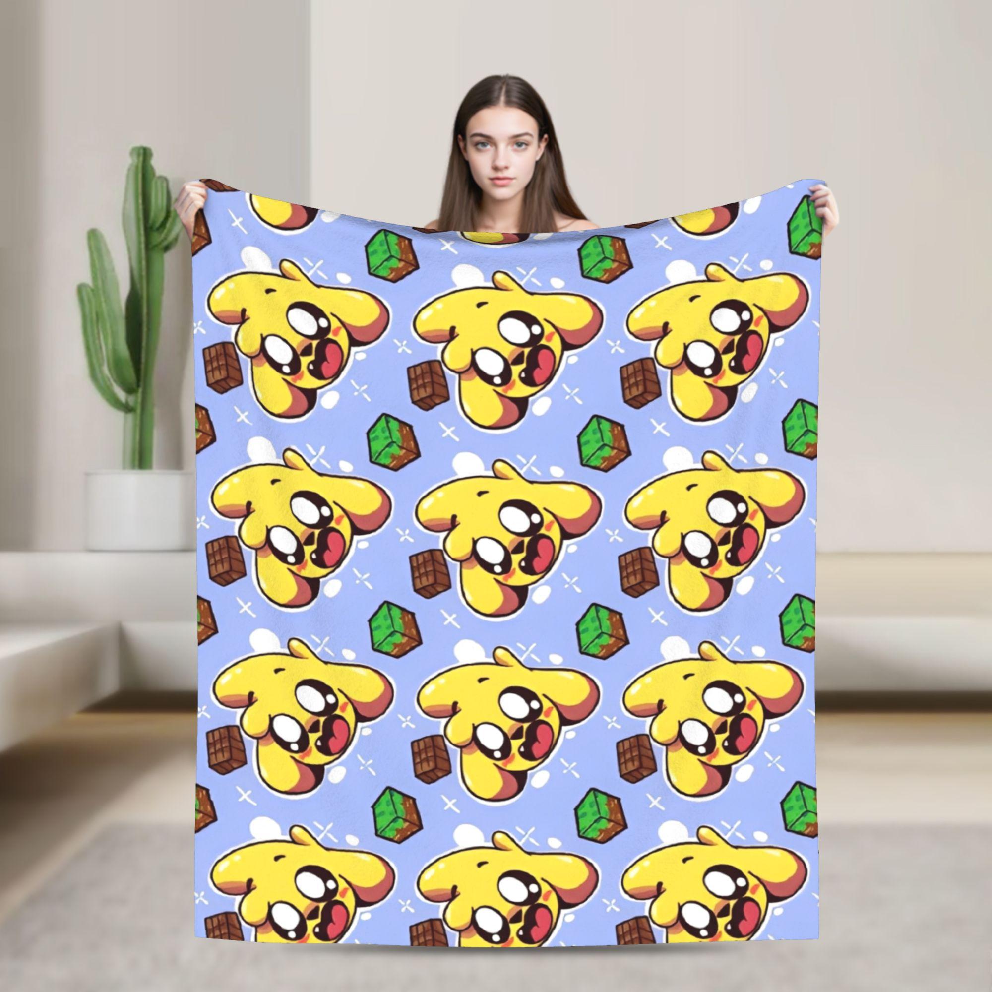 

Soft Warm Blanket Picnic Mikecracked Mikes Throw Blanket Flannel Bedspread For Outdoor Comfortable Sofa Bed Cover 130x150cm