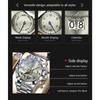 POEDAGAR Top Luxury Men Watch Automatic Date Week Man Wristwatch Hollow Tourbillon Mechanical Stainless Steel Watches