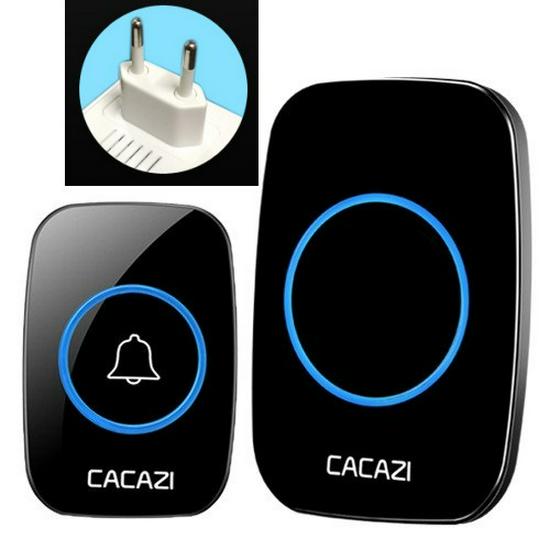 A10 Wireless Long-Range Home Doorbell with Multiple Call Bells and Elderly Pager, Compatible with EU, US, and UK Standards.