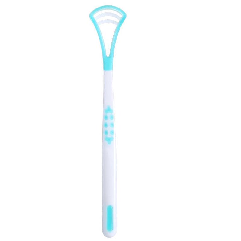Portable Silicone Tongue Scraper & Breath Freshener Cleaner