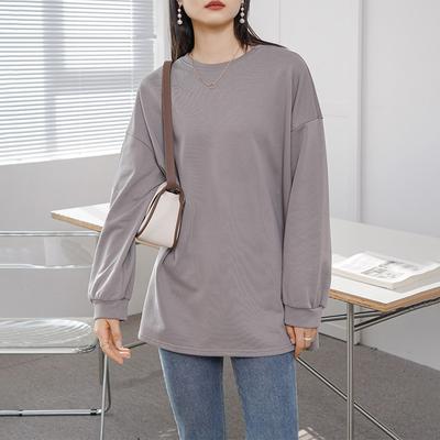 Autumn and Winter New Women's Base Loose Medium and Long Sweater Women's Casual Top Spring
