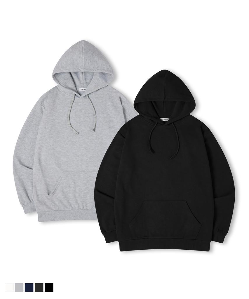 [Non-Fleece Or Fleece-Lined] Easy Hooded Sweatshirt 5 Colors (C Type)