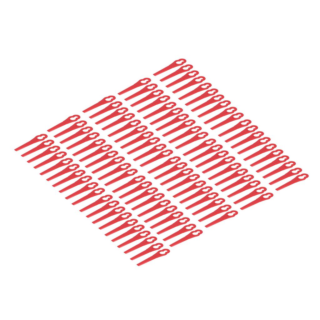 100Pcs Plastic Cutter Blades Lawn Mower Cutting Tool Replacement Garden Pruning AccessoriesRed