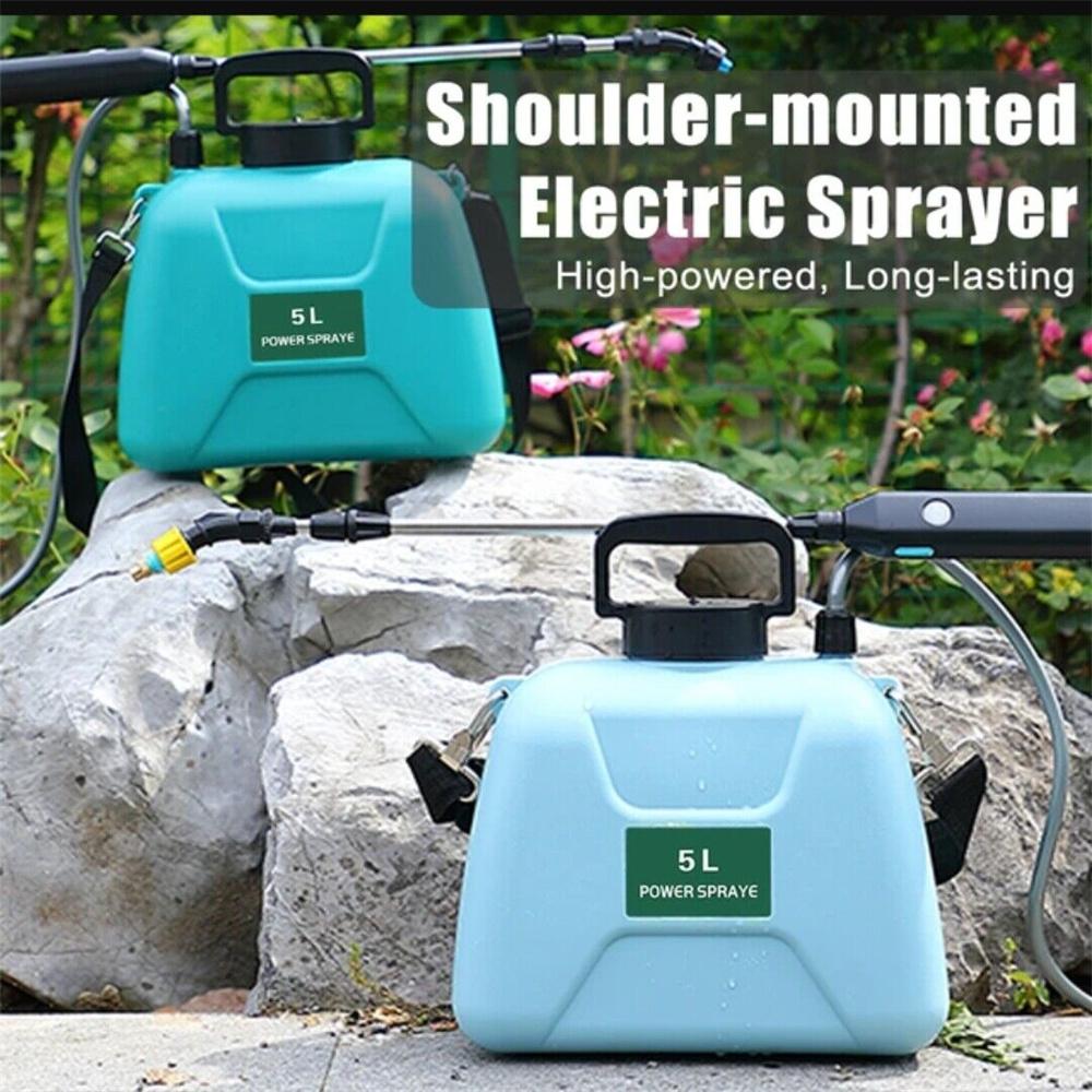 Electric Sprayer 5L Watering Can With Spray Gun Automatic Garden Plant Mister USB Rechargeable Irrigation Tool