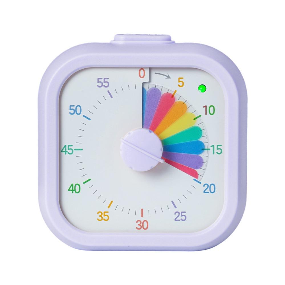 Silent Pause Function Visual Timer for Kids Rainbow Pattern Countdown Timer  Time Management Tool