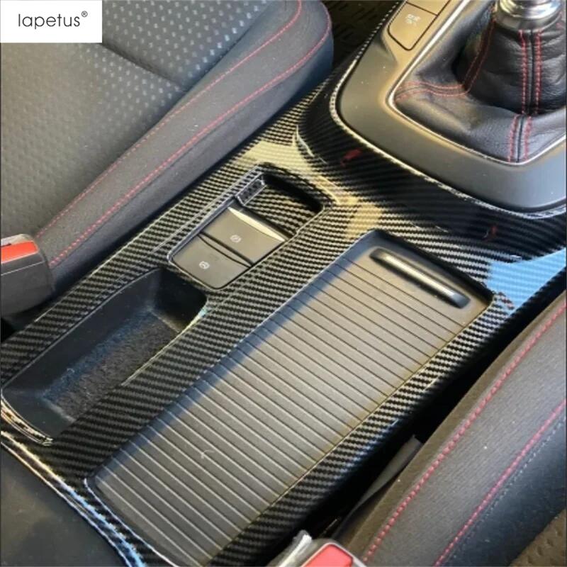 Pannello Porta Bicchiere Acqua Console Centrale Decorazione Adesiva Copertura Finitura ABS Fibra di Carbonio Accessori Per Ford Focus MK4 - 2025