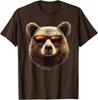 Design Funny Realist Bear Wearing Sunglasses Unisex T-Shirt