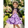 Girls' 3D Galaxy Princess Dress Long Sleeve Summer Spring Vacation Daily Holiday Princess Beautiful Sweet Kids 4-12 Years Casual Dress A Line Dress