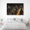 Canvas Print, Panorama of Dubai At Night