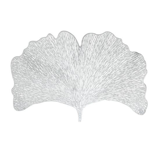 

Дизайн листьев гинкго, кухонный коврик для столовых приборов, противоскользящий коврик, подставка для вечеринок, декор для вечеринки серебряный