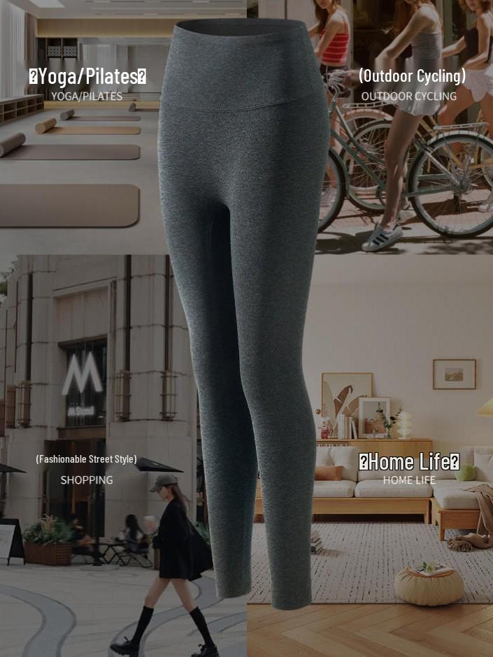 

Women s High Waist Thickened Fleece-Lined Cotton Yoga Pants - Tummy Control, Autumn/Winter Warm Shark Skin Leggings XXL