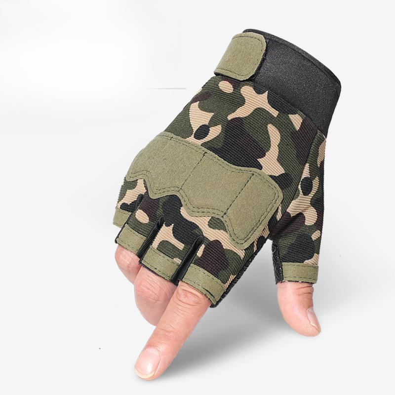 Tactical Half Finger Gloves for Men and Women Outdoor Anti Slip Field Cycling Rock Climbing Wear Resistant Fitness Equipment Training Gloves