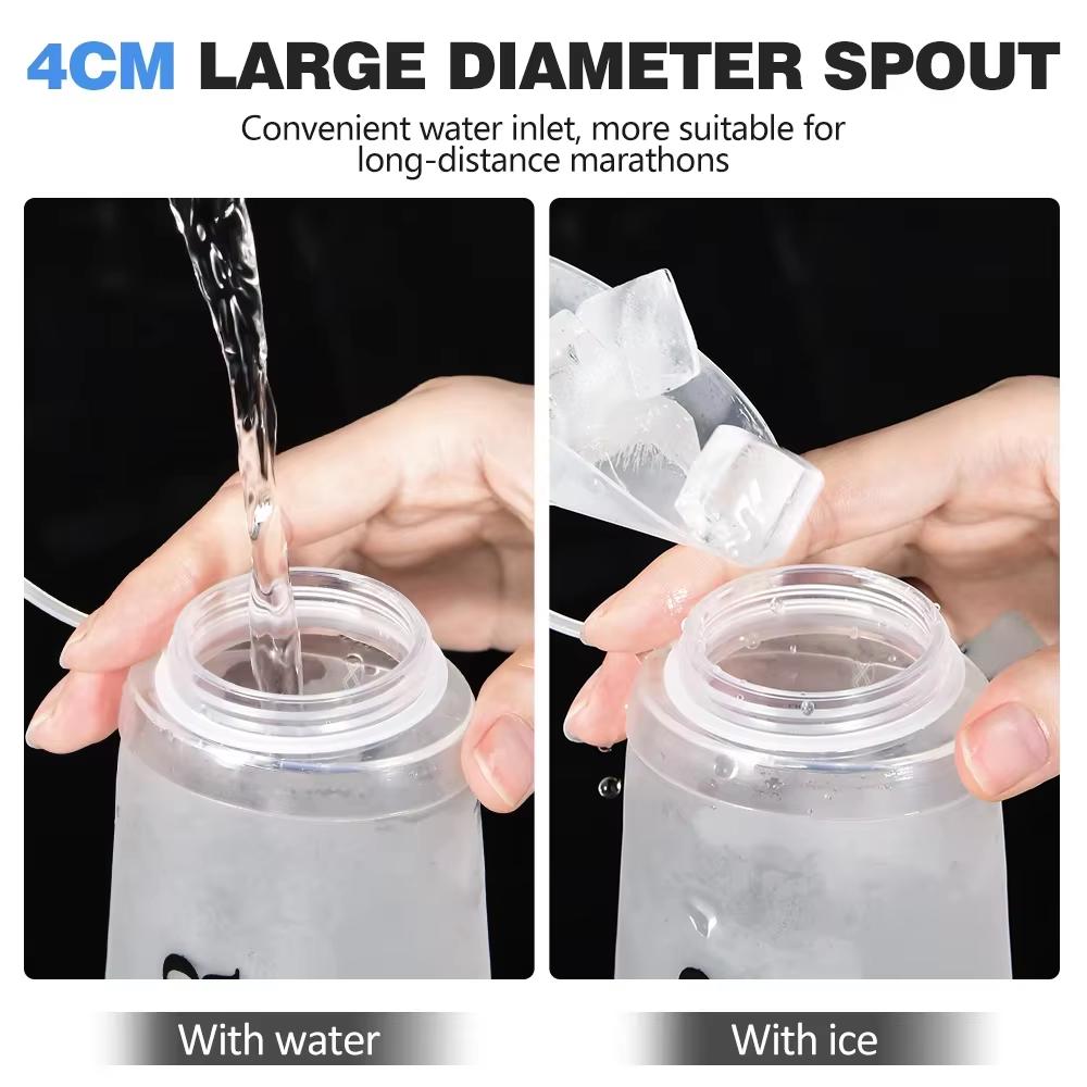 NEWBOLER Sports Water Bottles BPA-Free Collapsible Soft Flask Running Camping Hiking Hydro Flask Soft Water Bottle for Hydration 1