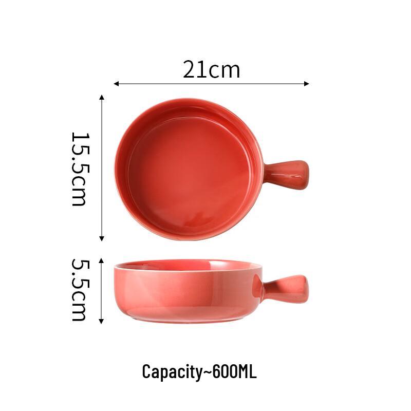 Керамические миски ZISIZ с ручкой (3-Pack)