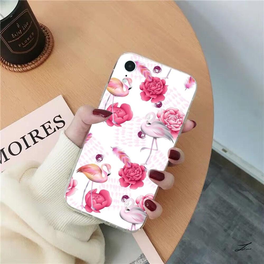 Fashion Flamingo Phone Case For IPhone 15 8 7 6 6S Plus X SE 2020 XR XS 14 11 12 13 Mini Pro Max Mobile Case