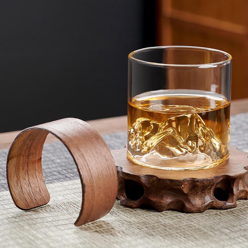 High Borosilicate Glass Guanshan Cup, High Temperature Resistant Transparent Buckle Cup, Household Tea Cup Is Not Hot And Insulated Glass