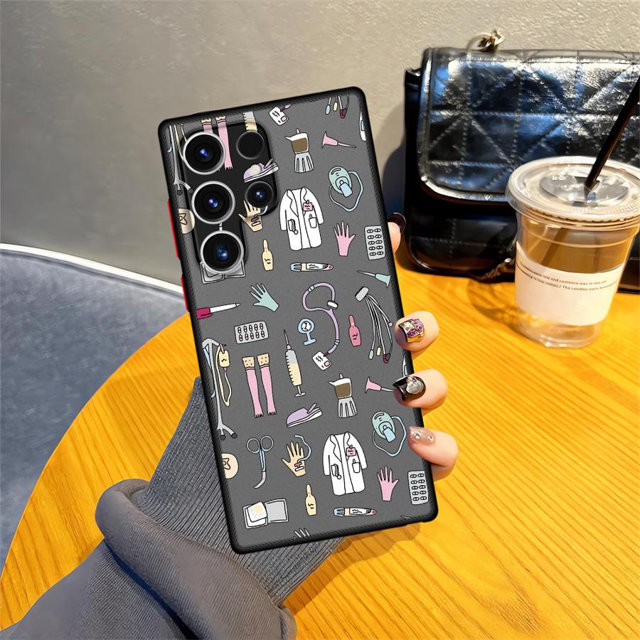 Cool Nurse Medicine Funda Back Phone Cover Case for Samsung Galaxy S22 S23 FE S25 Ultra S26 S24 Plus S20 FE Note 20 Ultra 10+
