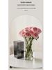Transparent Acrylic Square Vase, Drop-Proof, for Flower Arrangements, Lucky Bamboo, and Elegant Decor in the Living Room